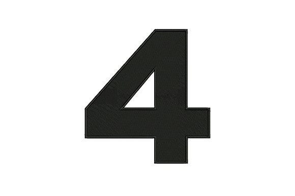 Bold Number 4: A Timeless Embroidery Staple for Meaningful Gifts