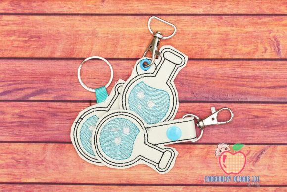 Chemist Beaker ITH Keyfob