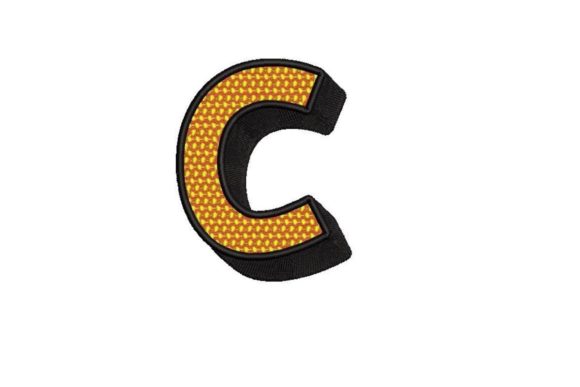 Comic Pop Art Alphabet Letter C