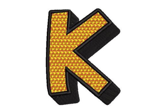 Comic Pop Art Alphabet Letter K