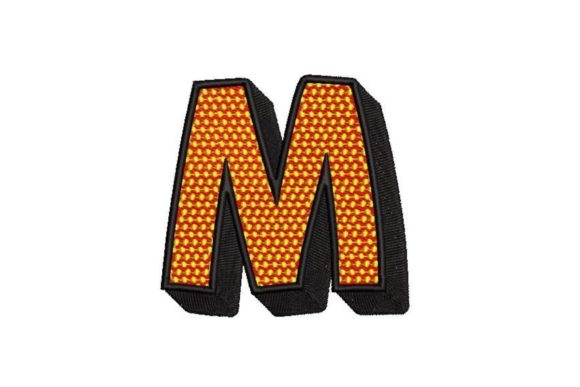 Comic Pop Art Alphabet Letter M