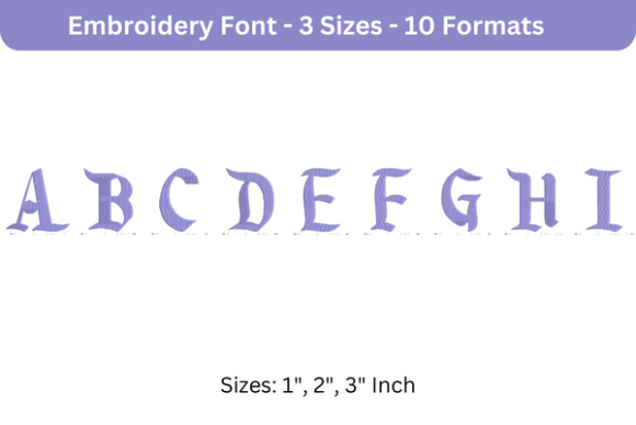 Disneyland Font Uppercase A to I