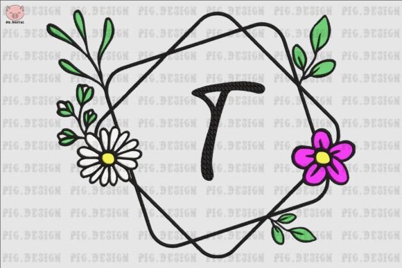 Flower Daisy Font T