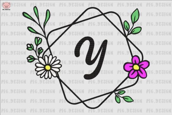 Flower Daisy Font Y