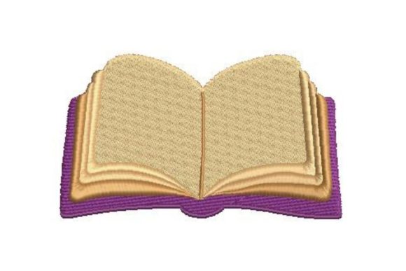 Large Open Book: A Thoughtful Embroidery Design for Real Projects