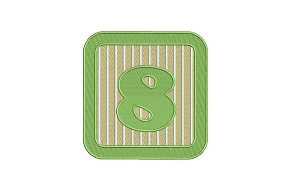 Number Eight: A Charming Embroidery Design for Meaningful Handmade Gifts