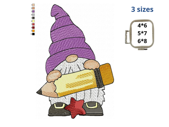 School Gnome with Pencil