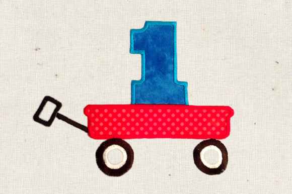 Toy Wagon with Number 1
