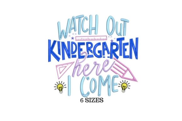 Watch out: A Cheerful Back-to-School Embroidery Hit