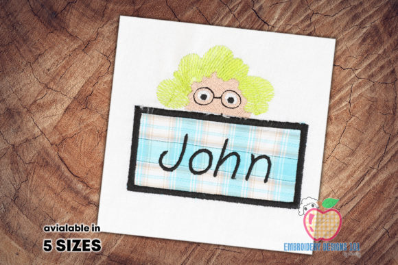 Welcome Frame with Cartoon Face